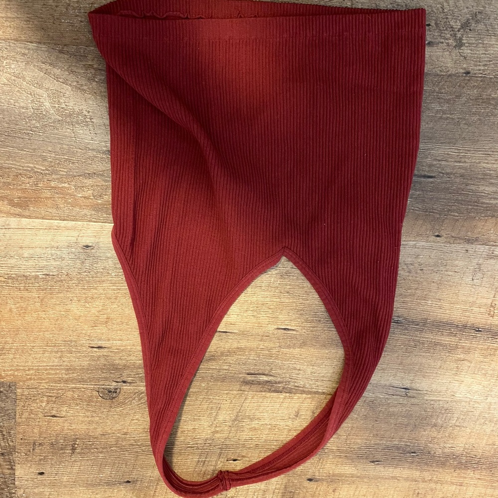 Rubbed halter top